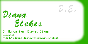 diana elekes business card